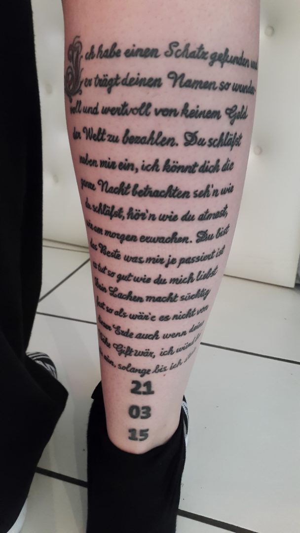 Tattoo Länglich